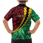 Vanuatu Personalized Tribal Family Matching Mermaid Dress and Hawaiian Shirt Aboriginal Inspired Mix Style - Aussie Hoodie