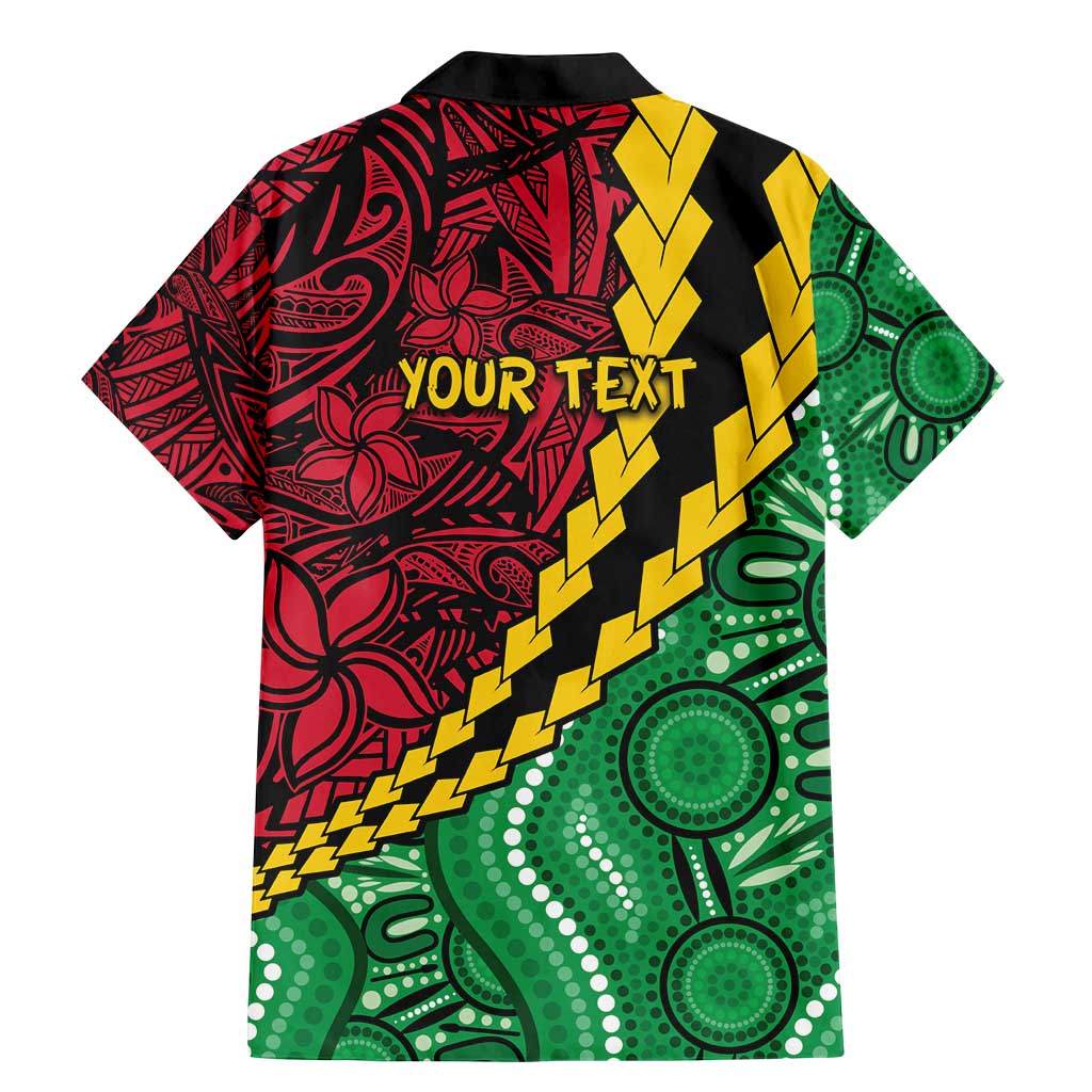 Vanuatu Personalized Tribal Family Matching Mermaid Dress and Hawaiian Shirt Aboriginal Inspired Mix Style - Aussie Hoodie