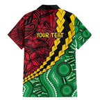 Vanuatu Personalized Tribal Family Matching Mermaid Dress and Hawaiian Shirt Aboriginal Inspired Mix Style - Aussie Hoodie