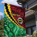 Vanuatu Personalized Tribal Garden Flag Aboriginal Inspired Mix Style - Aussie Hoodie