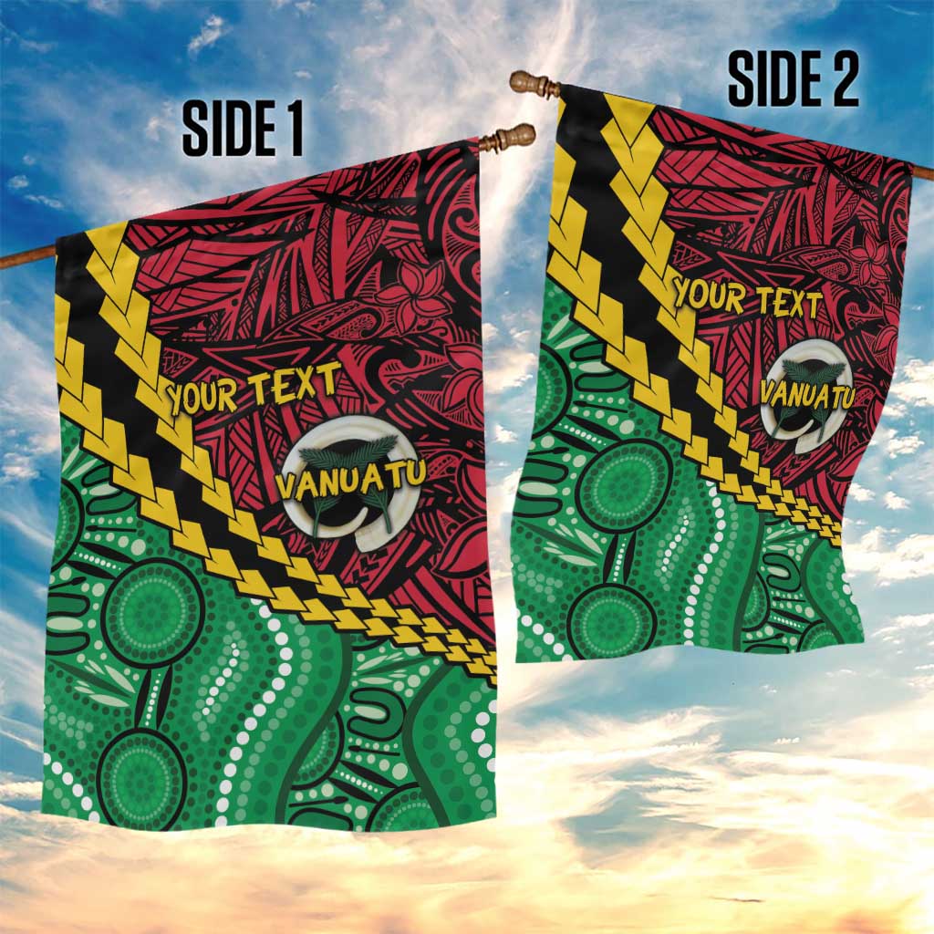 Vanuatu Personalized Tribal Garden Flag Aboriginal Inspired Mix Style - Aussie Hoodie