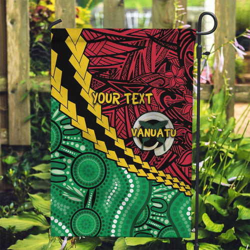Vanuatu Personalized Tribal Garden Flag Aboriginal Inspired Mix Style - Aussie Hoodie