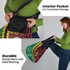 Vanuatu Personalized Tribal Grocery Bag Aboriginal Inspired Mix Style - Aussie Hoodie