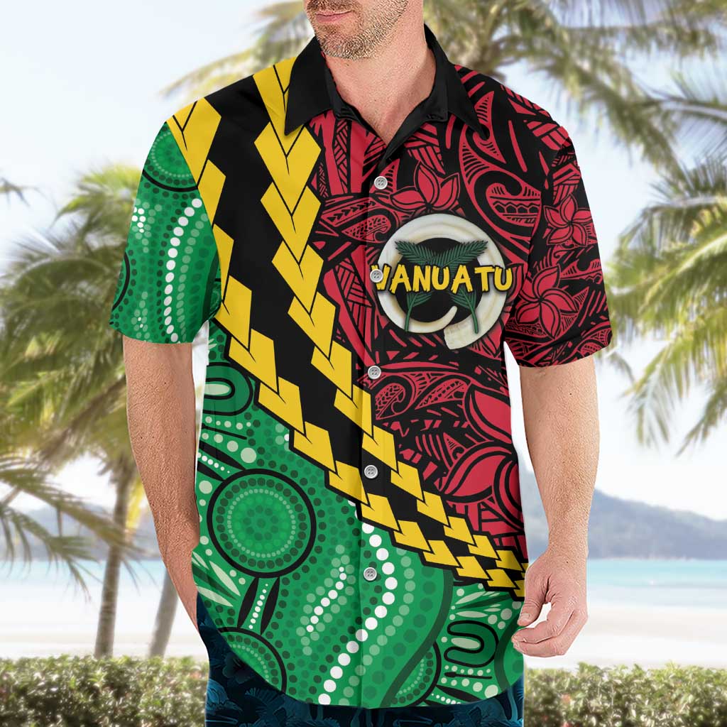 Vanuatu Personalized Tribal Hawaiian Shirt Aboriginal Inspired Mix Style - Aussie Hoodie