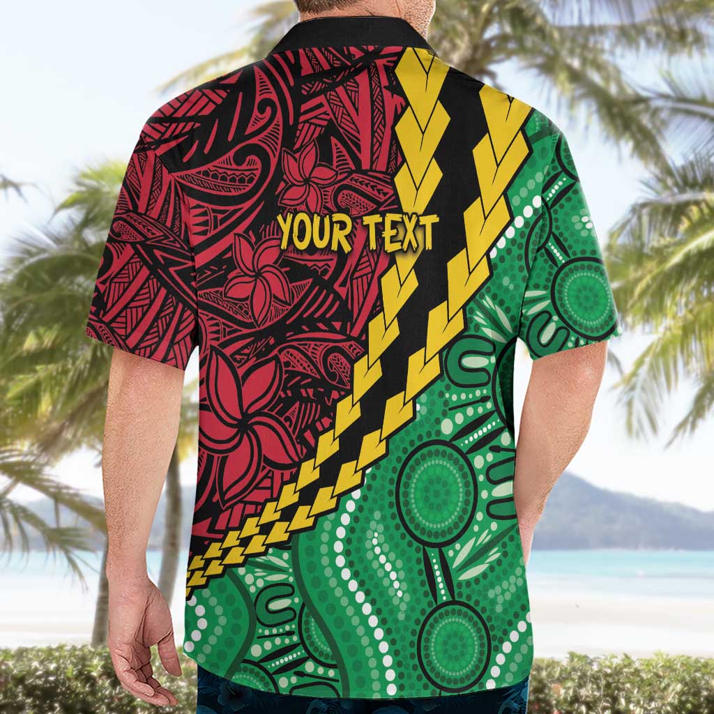 Vanuatu Personalized Tribal Hawaiian Shirt Aboriginal Inspired Mix Style - Aussie Hoodie