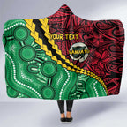 Vanuatu Personalized Tribal Hooded Blanket Aboriginal Inspired Mix Style - Aussie Hoodie