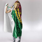 Vanuatu Personalized Tribal Hooded Blanket Aboriginal Inspired Mix Style - Aussie Hoodie