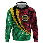 Vanuatu Personalized Tribal Hoodie Aboriginal Inspired Mix Style - Aussie Hoodie