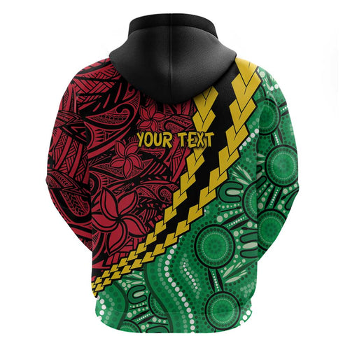 Vanuatu Personalized Tribal Hoodie Aboriginal Inspired Mix Style - Aussie Hoodie