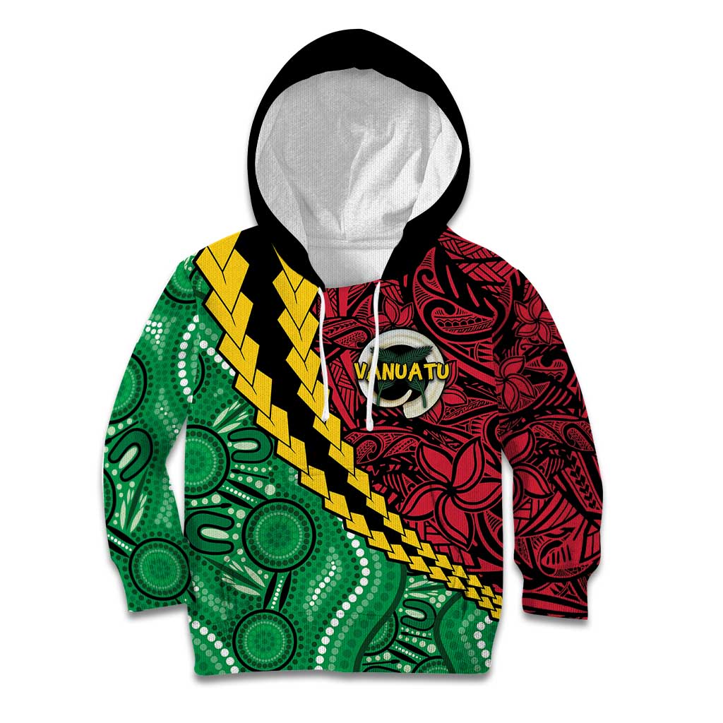 Vanuatu Personalized Tribal Kid Hoodie Aboriginal Inspired Mix Style - Aussie Hoodie