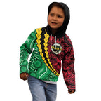 Vanuatu Personalized Tribal Kid Hoodie Aboriginal Inspired Mix Style - Aussie Hoodie