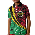 Vanuatu Personalized Tribal Kid Polo Shirt Aboriginal Inspired Mix Style - Aussie Hoodie