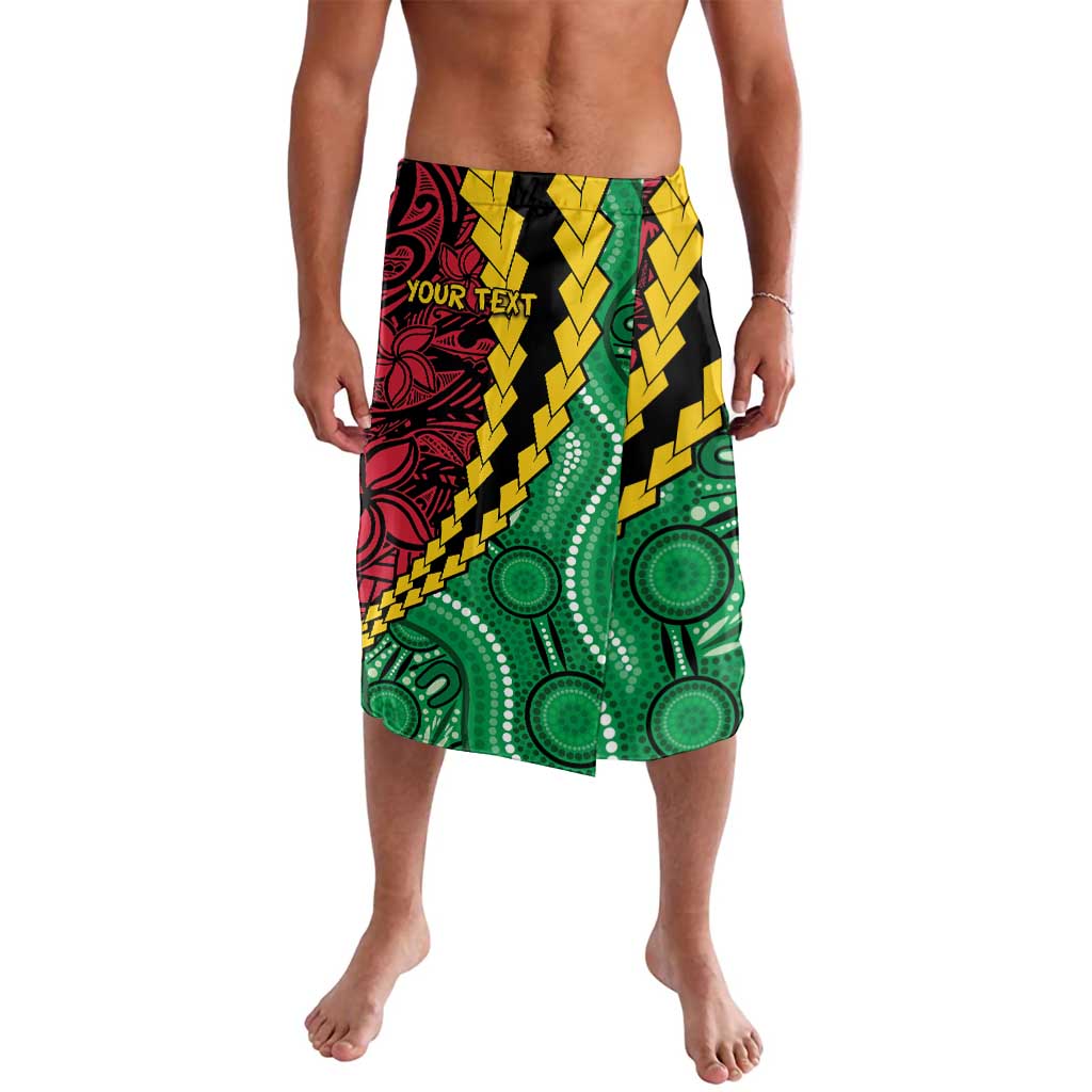 Vanuatu Personalized Tribal Lavalava Aboriginal Inspired Mix Style - Aussie Hoodie