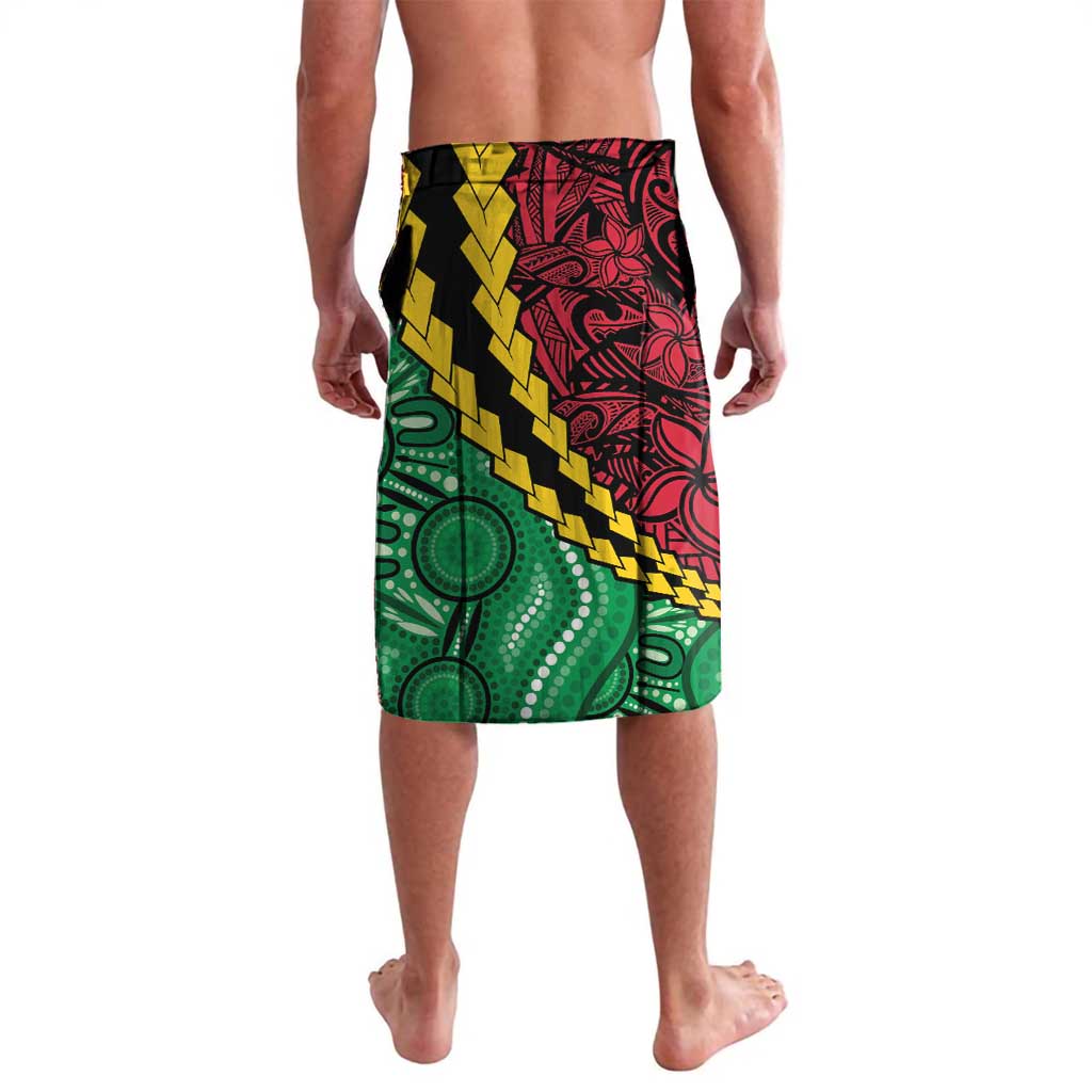 Vanuatu Personalized Tribal Lavalava Aboriginal Inspired Mix Style - Aussie Hoodie
