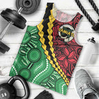 Vanuatu Personalized Tribal Men Tank Top Aboriginal Inspired Mix Style - Aussie Hoodie