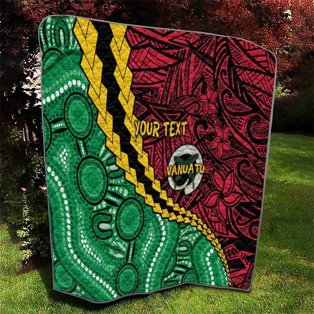 Vanuatu Personalized Tribal Quilt Aboriginal Inspired Mix Style - Aussie Hoodie