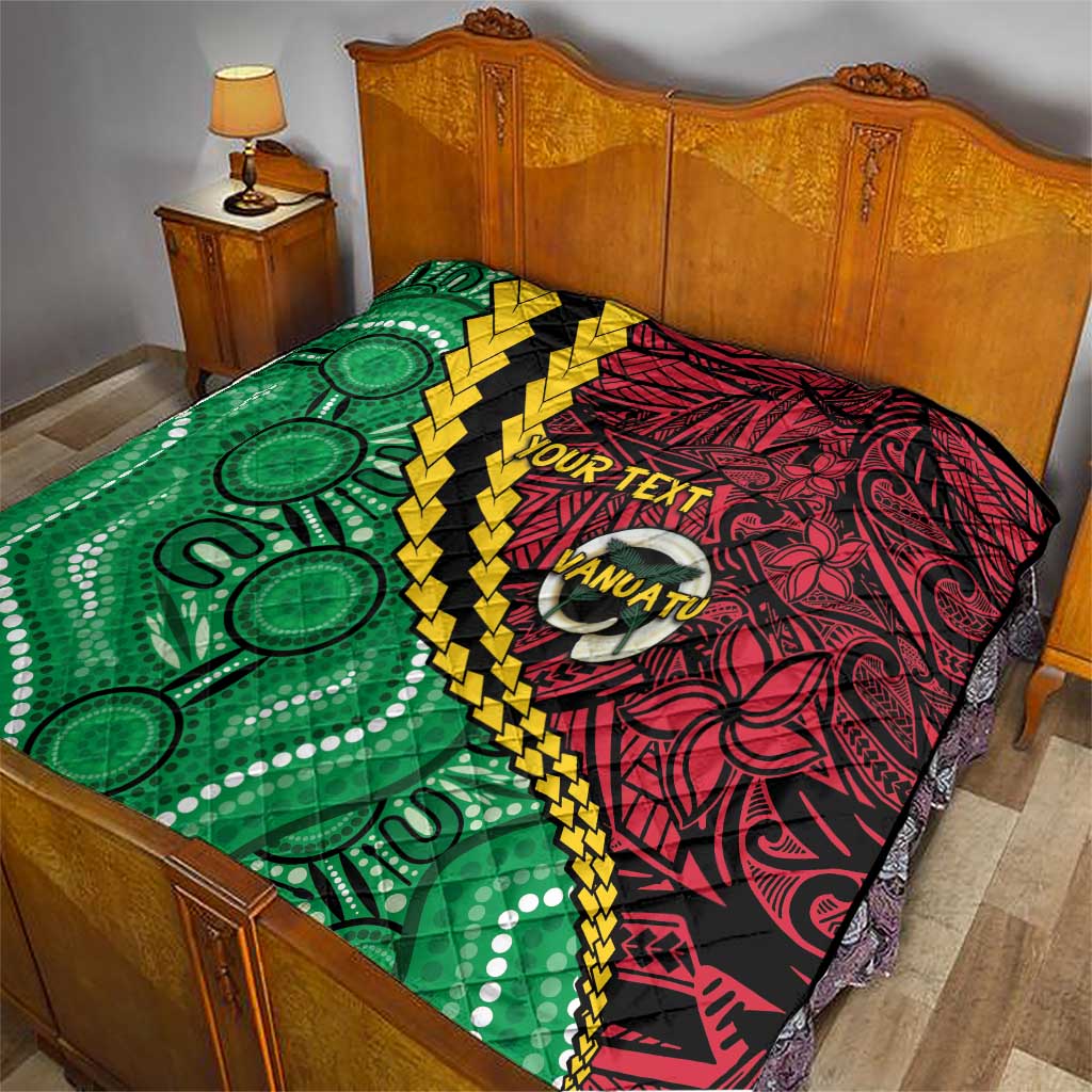 Vanuatu Personalized Tribal Quilt Aboriginal Inspired Mix Style - Aussie Hoodie