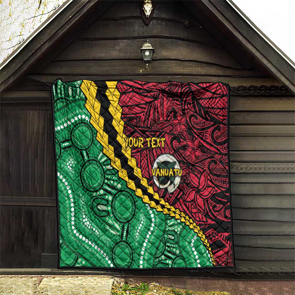 Vanuatu Personalized Tribal Quilt Aboriginal Inspired Mix Style - Aussie Hoodie