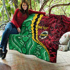 Vanuatu Personalized Tribal Quilt Aboriginal Inspired Mix Style - Aussie Hoodie