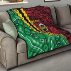 Vanuatu Personalized Tribal Quilt Aboriginal Inspired Mix Style - Aussie Hoodie