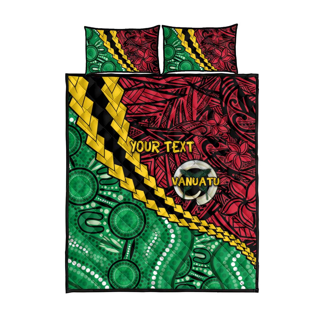 Vanuatu Personalized Tribal Quilt Bed Set Aboriginal Inspired Mix Style - Aussie Hoodie