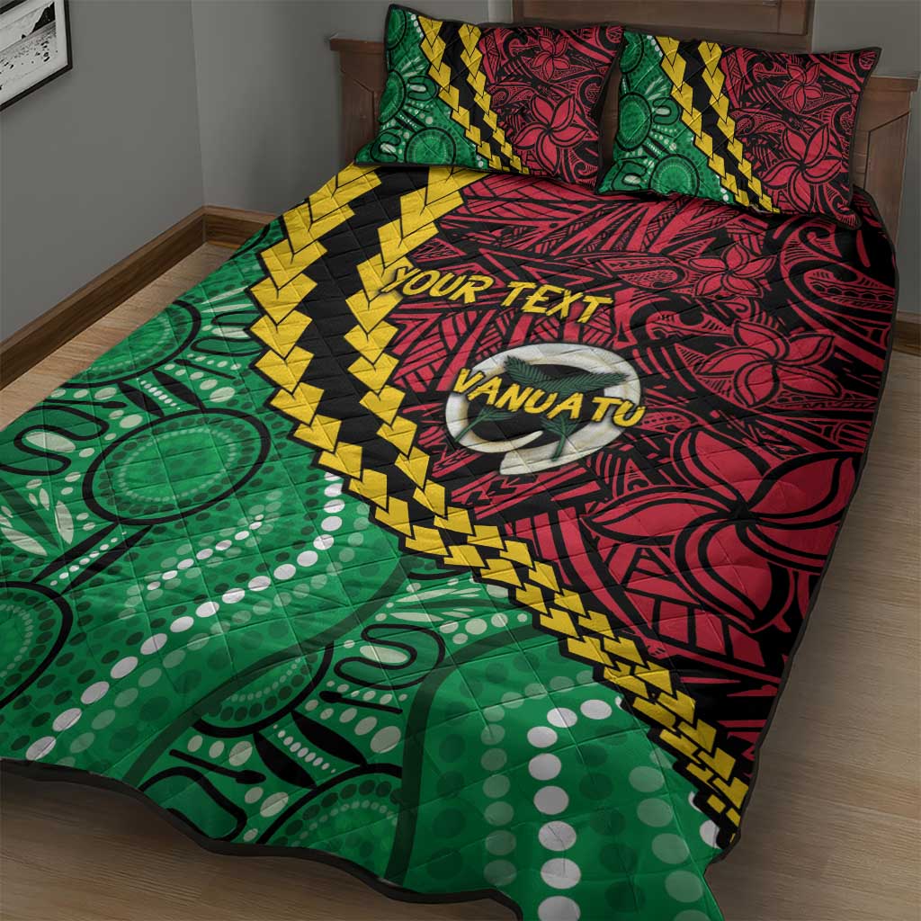 Vanuatu Personalized Tribal Quilt Bed Set Aboriginal Inspired Mix Style - Aussie Hoodie