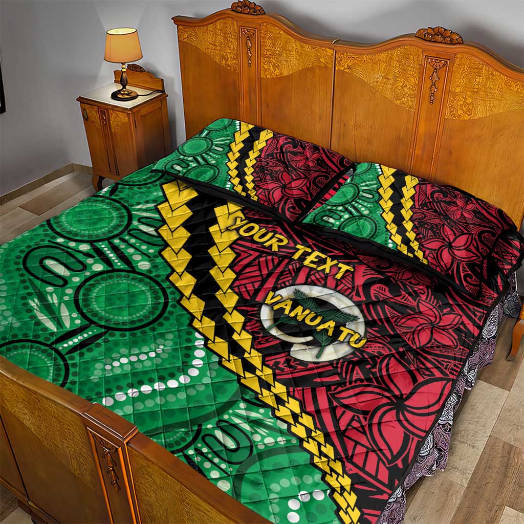 Vanuatu Personalized Tribal Quilt Bed Set Aboriginal Inspired Mix Style - Aussie Hoodie