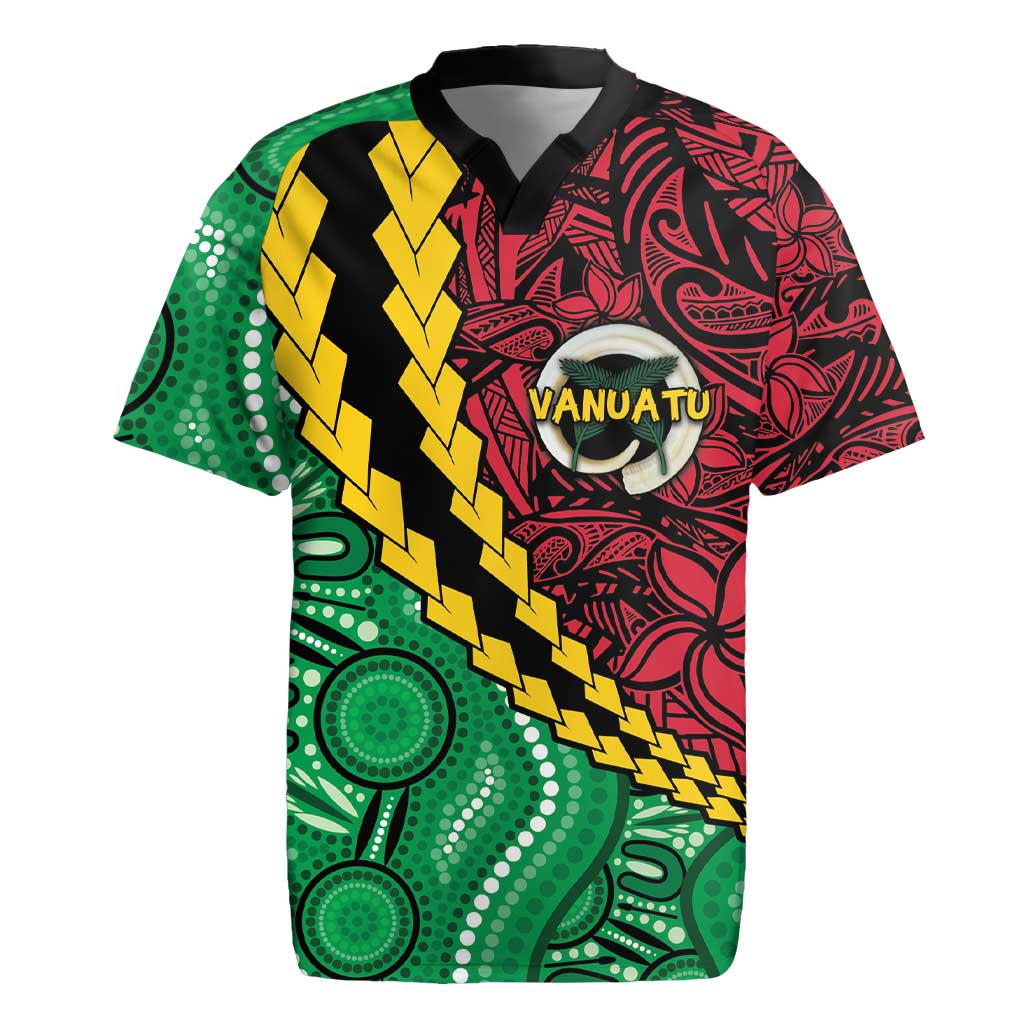 Vanuatu Personalized Tribal Rugby Jersey Aboriginal Inspired Mix Style - Aussie Hoodie