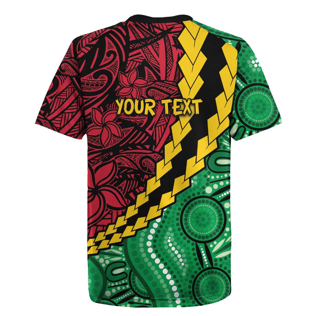 Vanuatu Personalized Tribal Rugby Jersey Aboriginal Inspired Mix Style - Aussie Hoodie