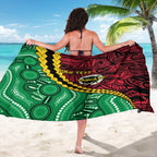 Vanuatu Personalized Tribal Sarong Aboriginal Inspired Mix Style - Aussie Hoodie