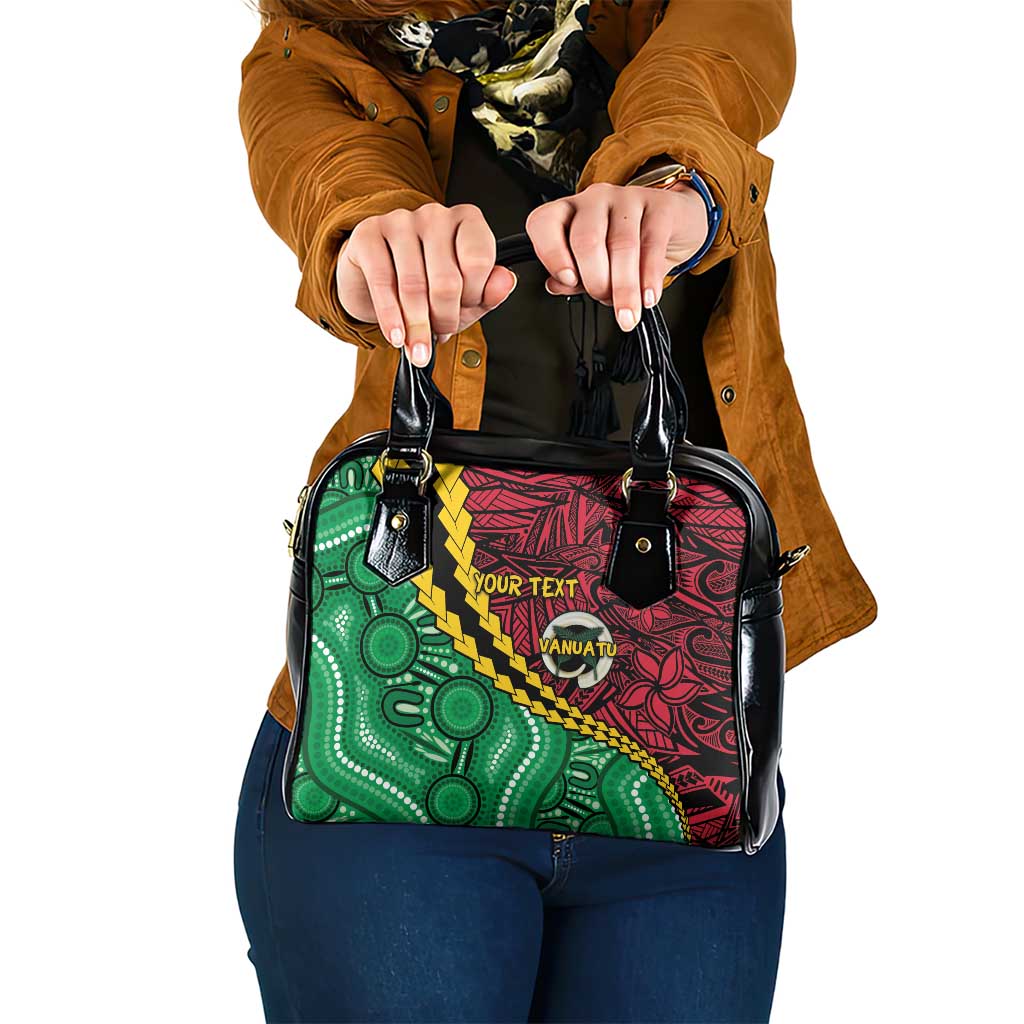 Vanuatu Personalized Tribal Shoulder Handbag Aboriginal Inspired Mix Style - Aussie Hoodie