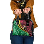 Vanuatu Personalized Tribal Shoulder Handbag Aboriginal Inspired Mix Style - Aussie Hoodie