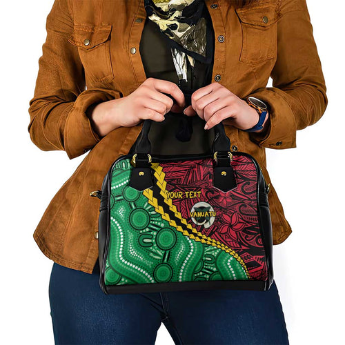 Vanuatu Personalized Tribal Shoulder Handbag Aboriginal Inspired Mix Style - Aussie Hoodie