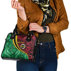 Vanuatu Personalized Tribal Shoulder Handbag Aboriginal Inspired Mix Style - Aussie Hoodie