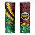 Vanuatu Personalized Tribal Skinny Tumbler Aboriginal Inspired Mix Style - Aussie Hoodie