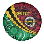 Vanuatu Personalized Tribal Spare Tire Cover Aboriginal Inspired Mix Style - Aussie Hoodie