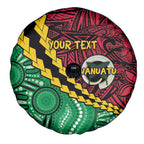 Vanuatu Personalized Tribal Spare Tire Cover Aboriginal Inspired Mix Style - Aussie Hoodie