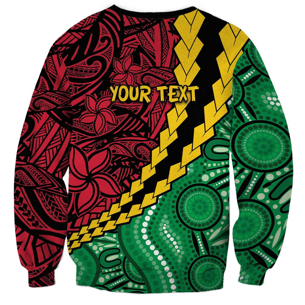 Vanuatu Personalized Tribal Sweatshirt Aboriginal Inspired Mix Style - Aussie Hoodie