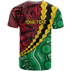 Vanuatu Personalized Tribal T Shirt Aboriginal Inspired Mix Style - Aussie Hoodie
