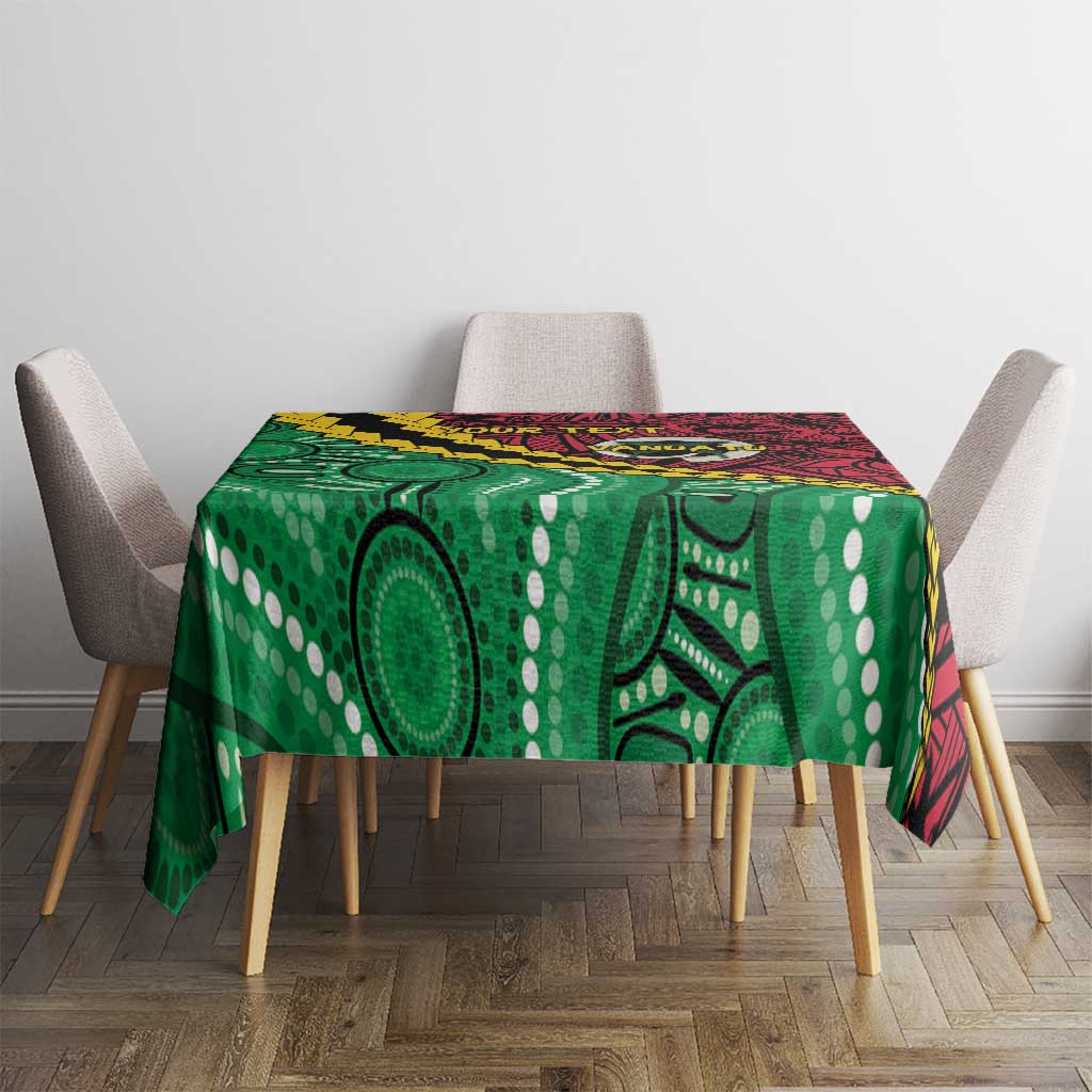 Vanuatu Personalized Tribal Tablecloth Aboriginal Inspired Mix Style - Aussie Hoodie