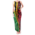 Vanuatu Personalized Tribal Tank Maxi Dress Aboriginal Inspired Mix Style - Aussie Hoodie