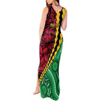 Vanuatu Personalized Tribal Tank Maxi Dress Aboriginal Inspired Mix Style - Aussie Hoodie