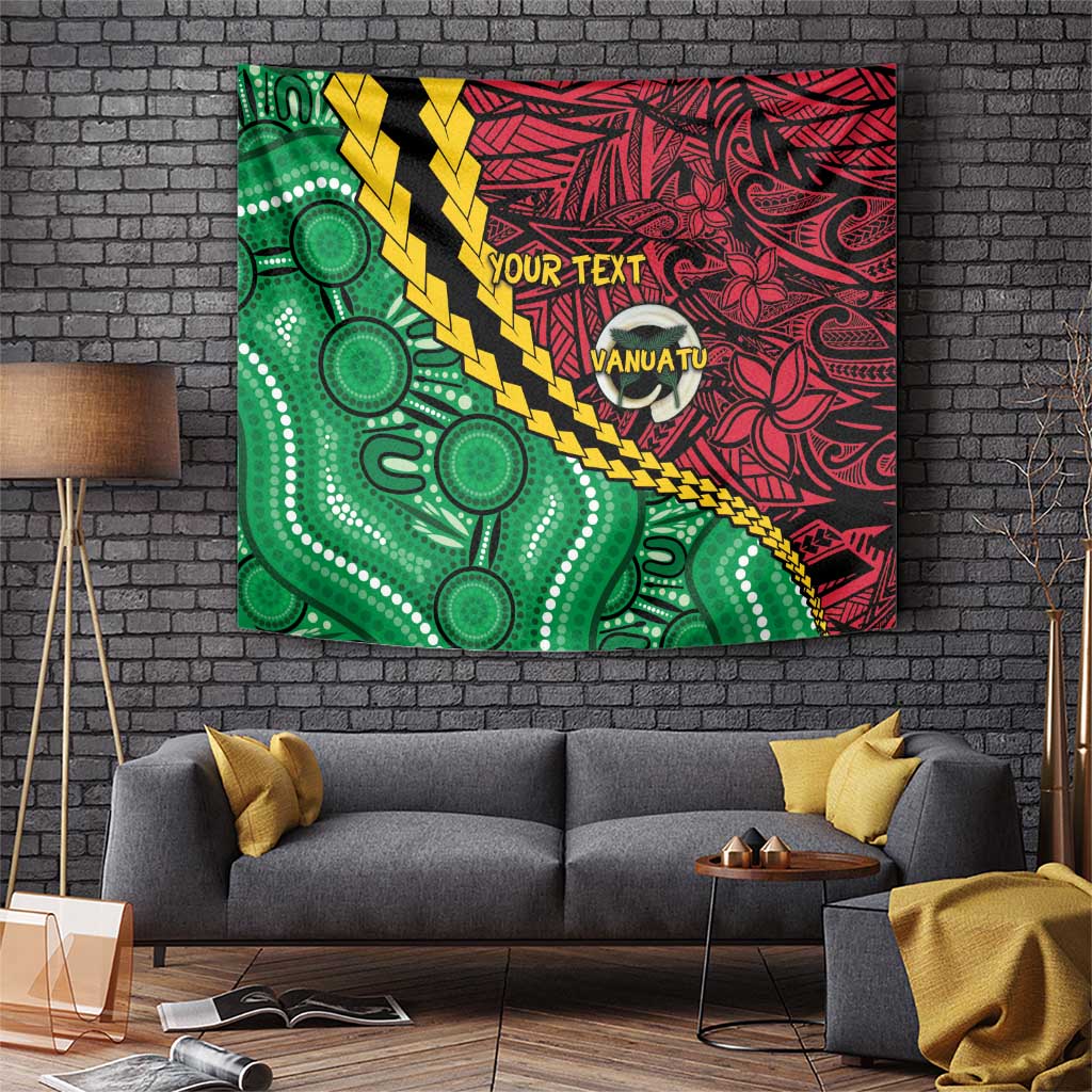 Vanuatu Personalized Tribal Tapestry Aboriginal Inspired Mix Style - Aussie Hoodie