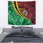 Vanuatu Personalized Tribal Tapestry Aboriginal Inspired Mix Style - Aussie Hoodie