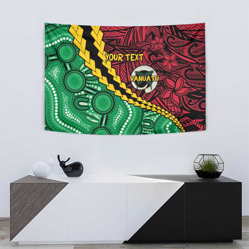 Vanuatu Personalized Tribal Tapestry Aboriginal Inspired Mix Style - Aussie Hoodie