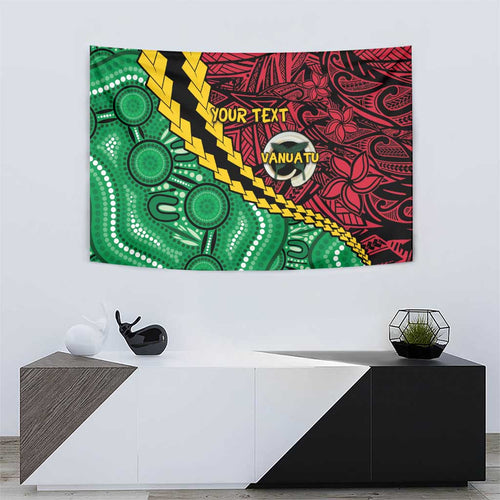 Vanuatu Personalized Tribal Tapestry Aboriginal Inspired Mix Style - Aussie Hoodie