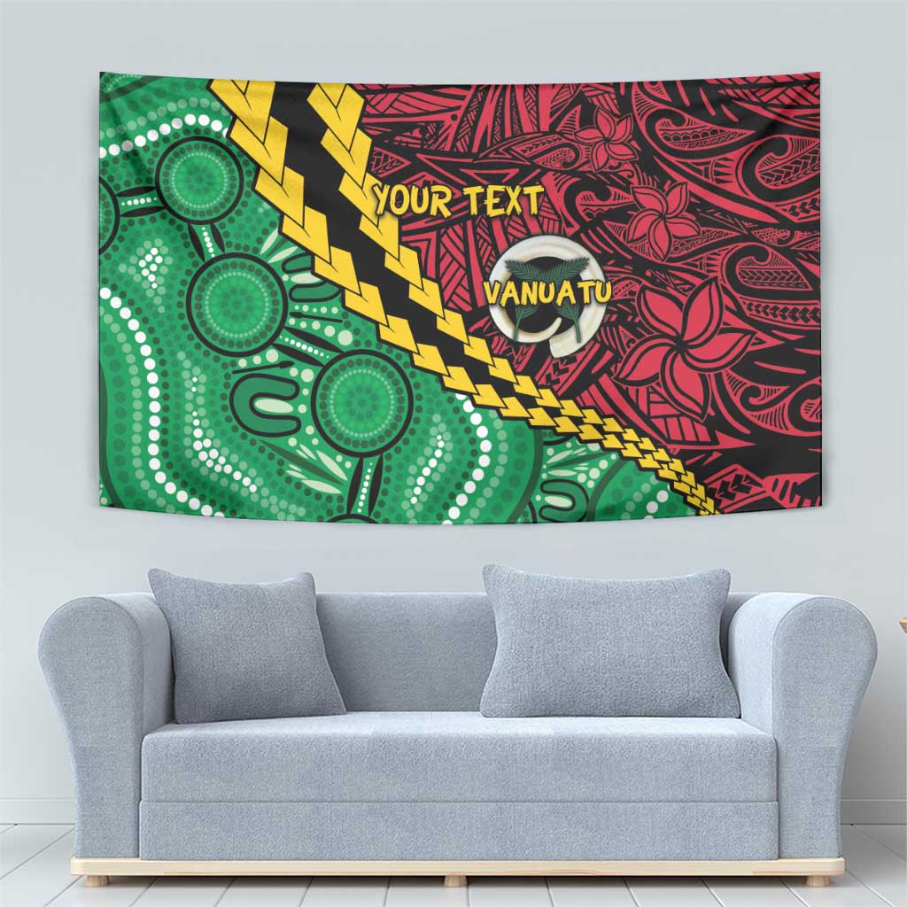Vanuatu Personalized Tribal Tapestry Aboriginal Inspired Mix Style - Aussie Hoodie