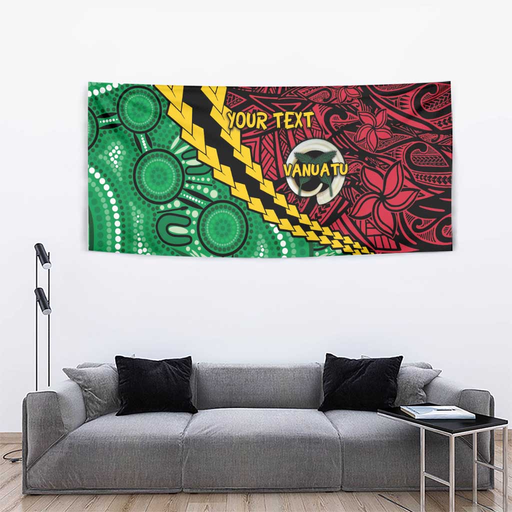 Vanuatu Personalized Tribal Tapestry Aboriginal Inspired Mix Style - Aussie Hoodie