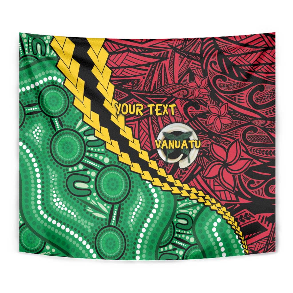 Vanuatu Personalized Tribal Tapestry Aboriginal Inspired Mix Style - Aussie Hoodie