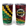 Vanuatu Personalized Tribal Tumbler Cup Aboriginal Inspired Mix Style - Aussie Hoodie